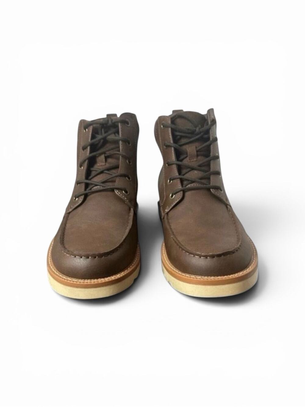 Club Room Men's Clifton Lace Up Moc Toe Shoes Brown Size 10